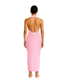 Baby Pink Maxi Feminine Dress
