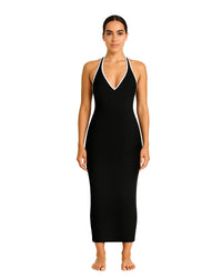 Black Maxi Feminine Dress