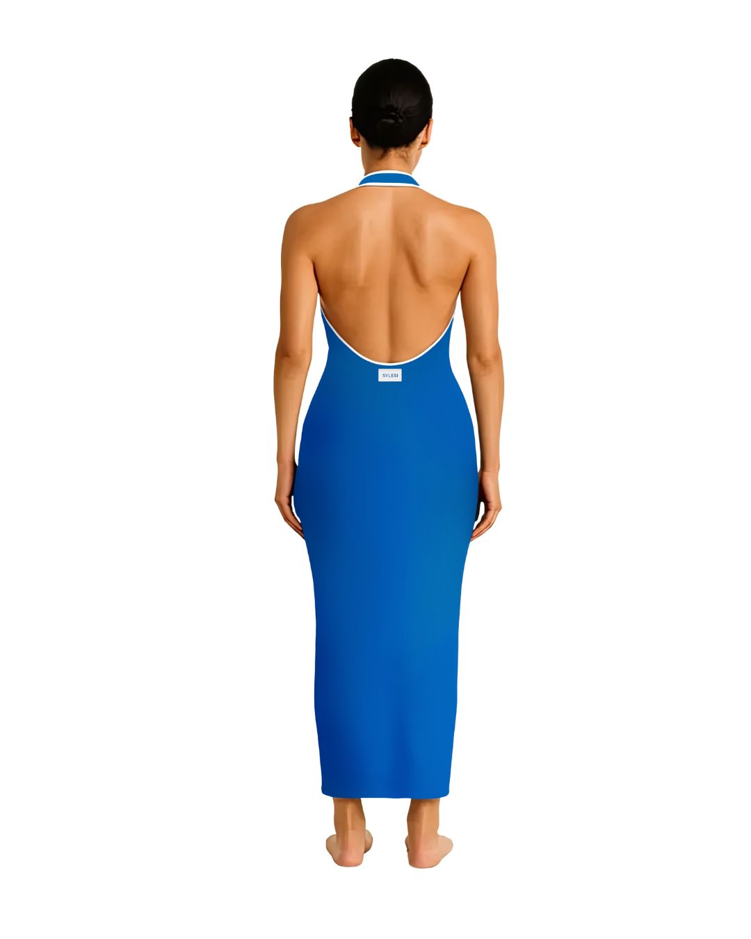 Blue Maxi Feminine Dress