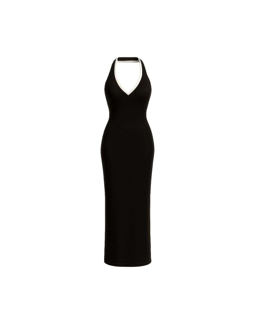 Black Maxi Feminine Dress