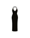 Black Maxi Feminine Dress