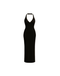 Black Maxi Feminine Dress