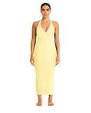 Butter Yellow Maxi Feminine Dress