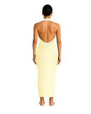 Butter Yellow Maxi Feminine Dress