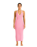 Baby Pink Maxi Feminine Dress