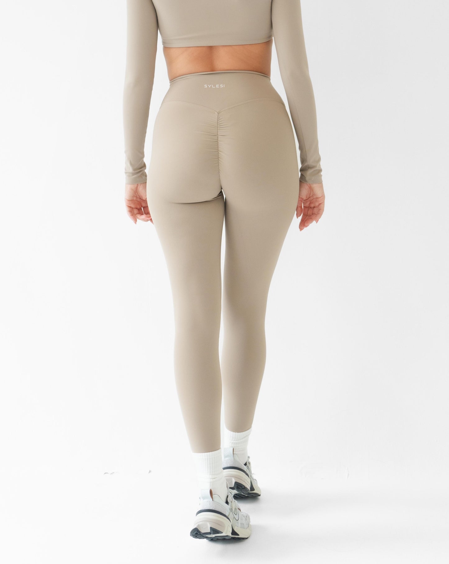 Scrunch Leggings Beige